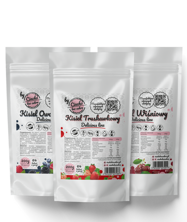 KISIEL OWOCE LEŚNE, TRUSKAWKOWY, WIŚNIOWY
