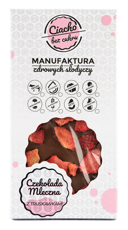 CZEKOLADA MLECZNA Z TRUSKAWKAMI 75g