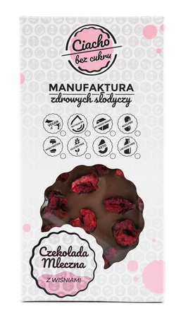 CZEKOLADA MLECZNA Z WIŚNIAMI 75g
