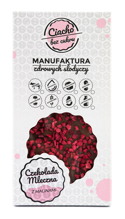CZEKOLADA MLECZNA Z MALINAMI 75g